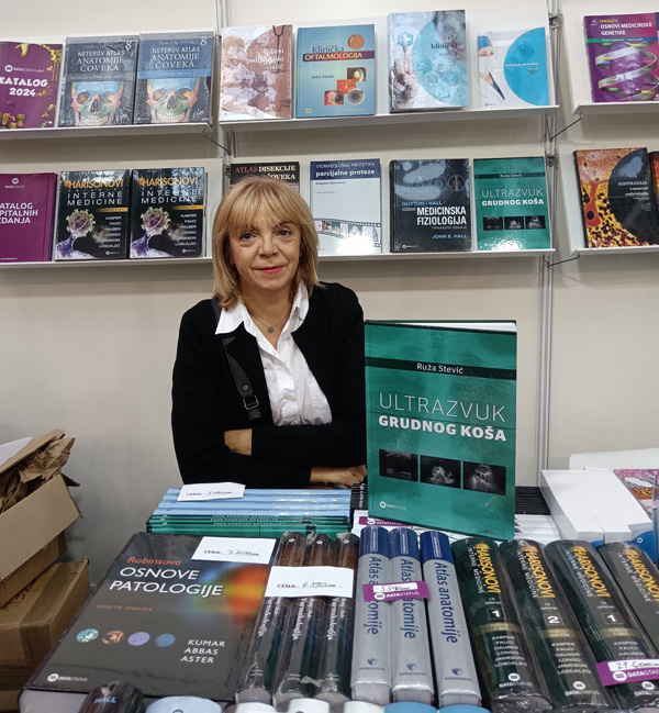 Prof. dr Ruža Stević, autor knjige „Ultrazvuk grudnog koša“